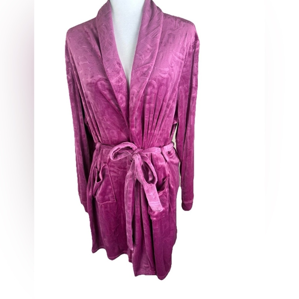 Y2K Juicy Couture Purple Velour Plush Robe Women’s‎ Size X/XL